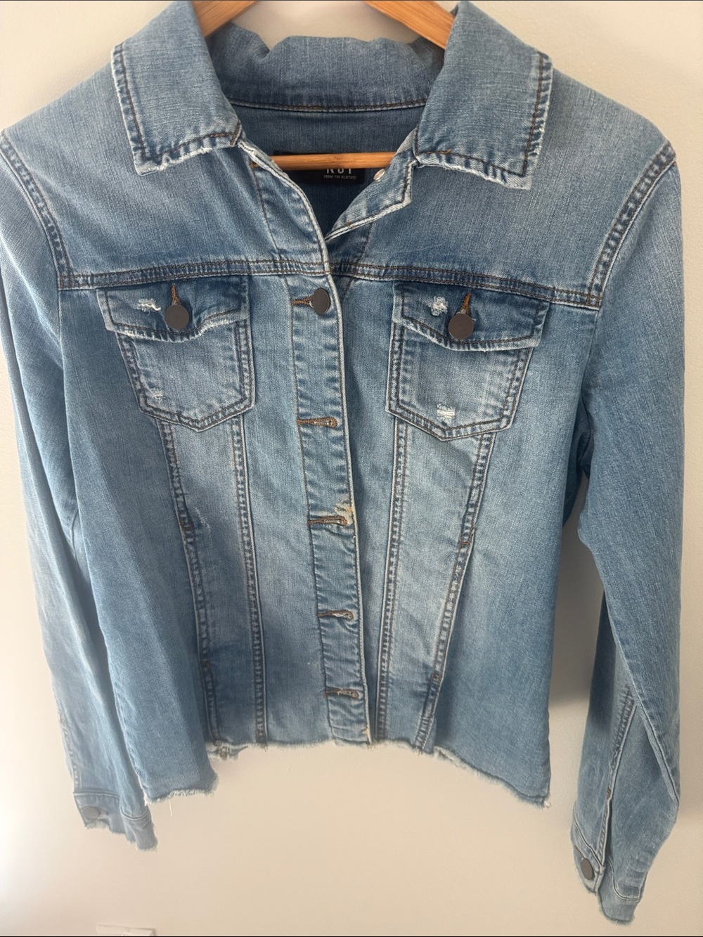 Kut from the Kloth Light Wash Denim Jacket